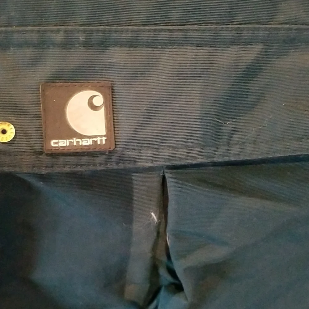 Men's Carhartt Forest Green Jacket multiple pockets sz XL - Picture 8 of 8